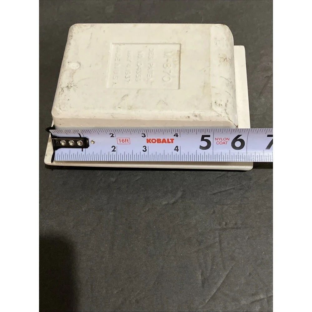 Vintage Antique White Porcelain Wall Mount Soap Dish 1937 Bathroom Fixture M-870
